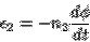 \begin{displaymath}\epsilon_2 = -n_2\frac{d\phi}{dt}\end{displaymath}